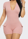 CS Pink Pocket Jumpsuit