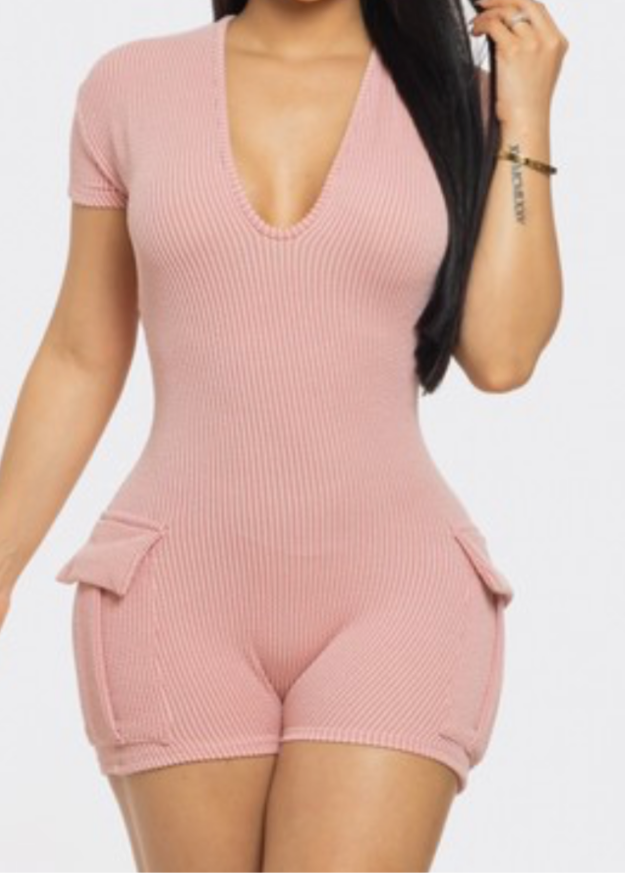 CS Pink Pocket Jumpsuit