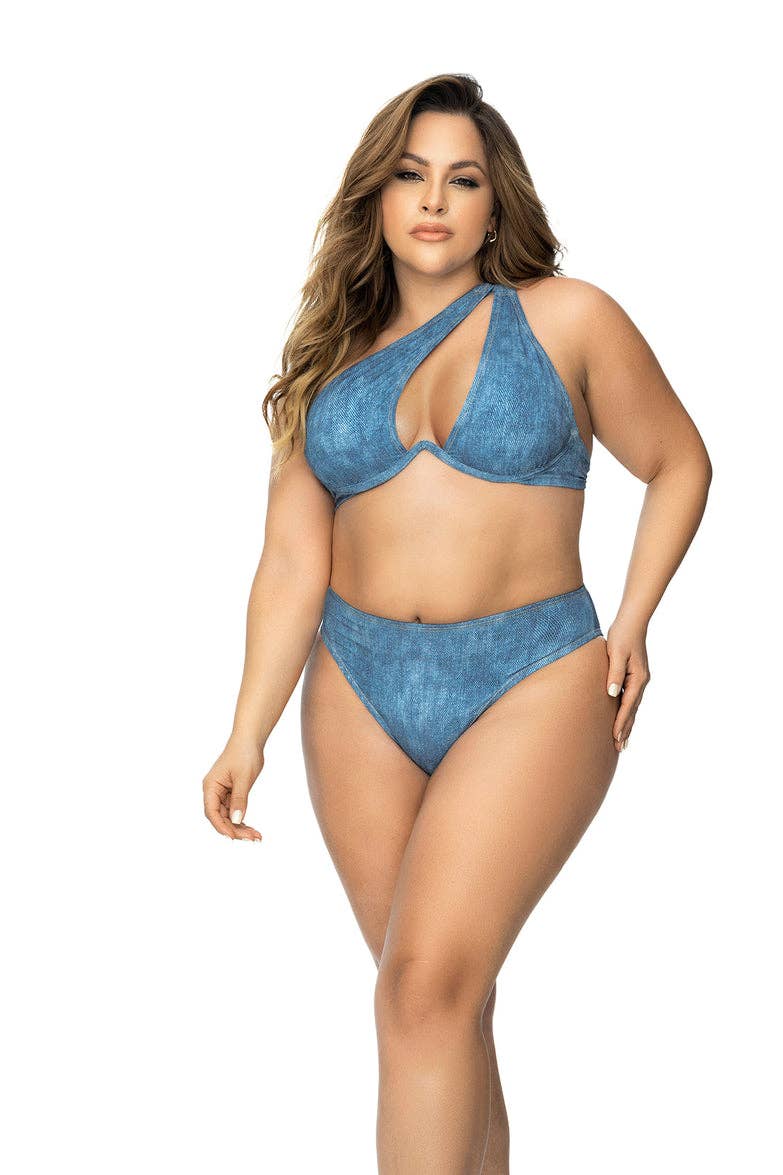 Underwired Blue Jean Top