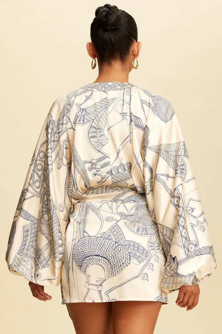CHAIN REACTION WRAP DRESS